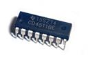 Circuito Integrado decodificador BCD para display de 7 segmentos CD4511BE