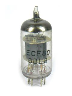 Válvula Eletrônica pentodo com triodo ECF80 6BL6 Raytronic