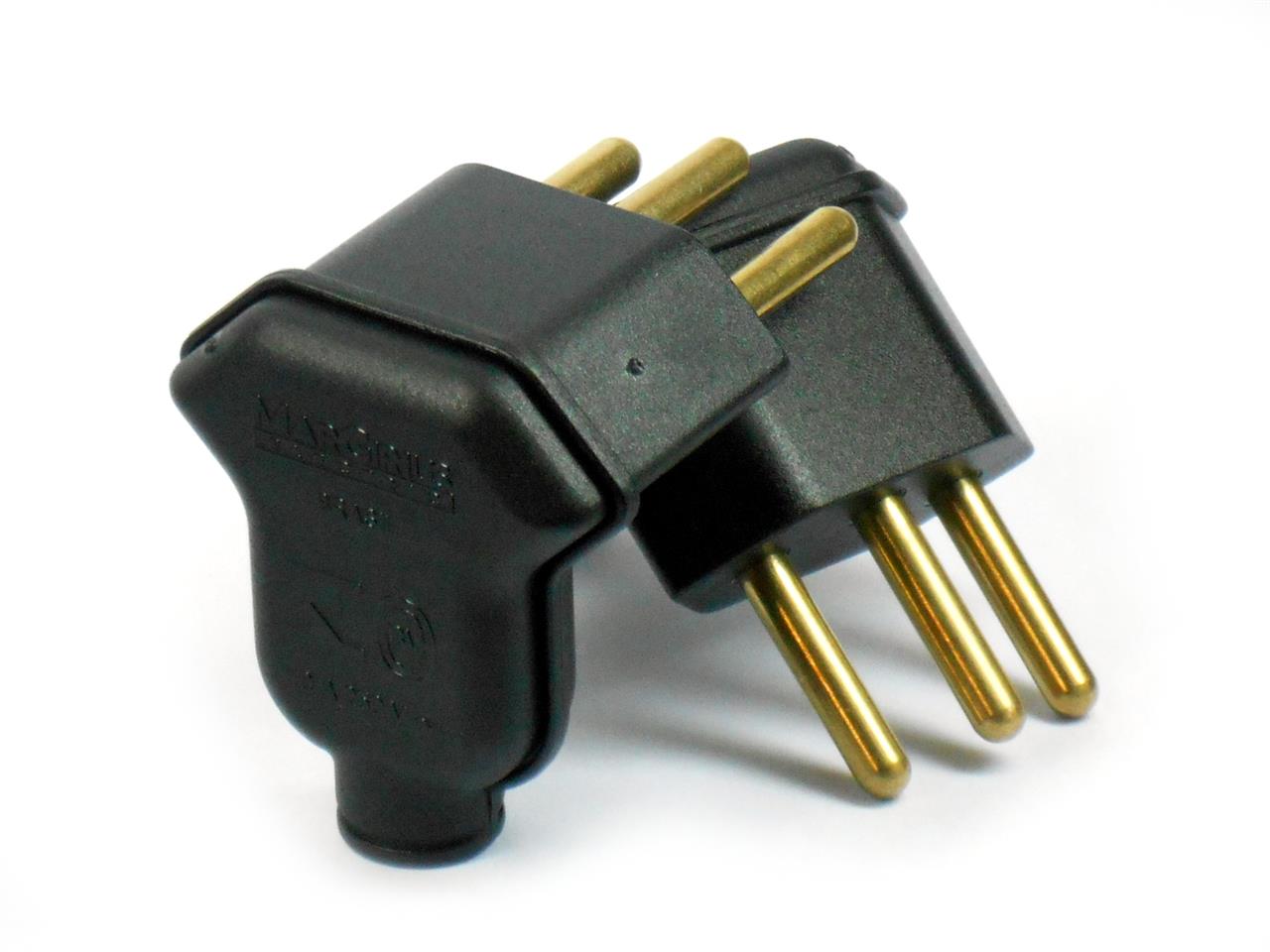 Plugs e tomadas para conexões elétricas de potência - Tomada MarGirius PLD6-3 Preta