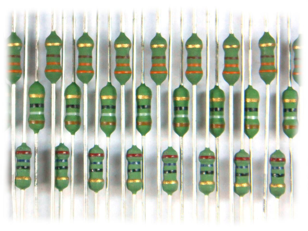 Resistores de Filme Metálico De 10R a 82R - Resistor Metal-Film 10R 1/2W