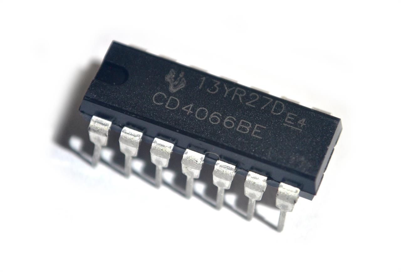 Circuitos integrados multiplexadores, demultiplexadores e decodificadores - Circuito Integrado CD4066BE