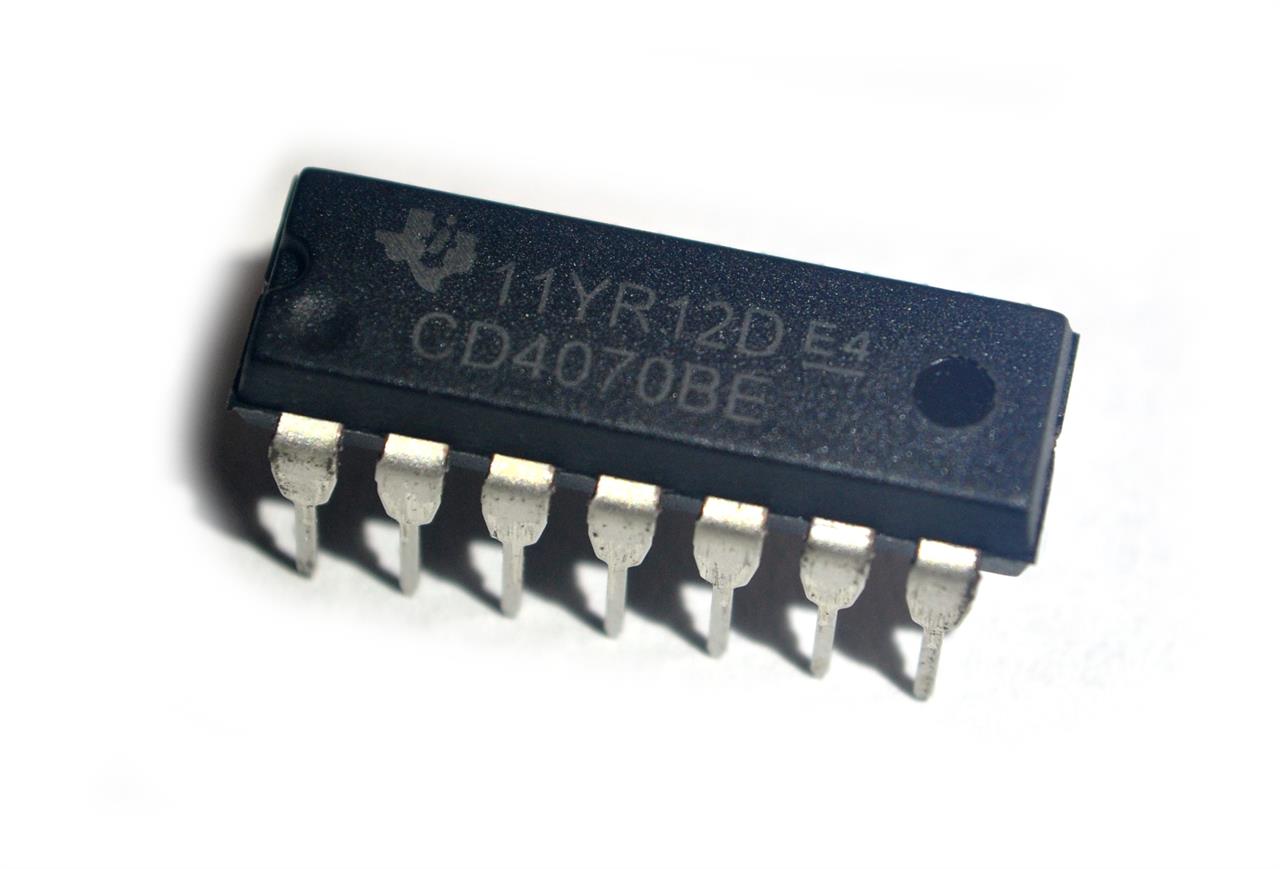 Circuitos integrados porta lógica XOR ou exclusivo - Circuito Integrado CD4070BE