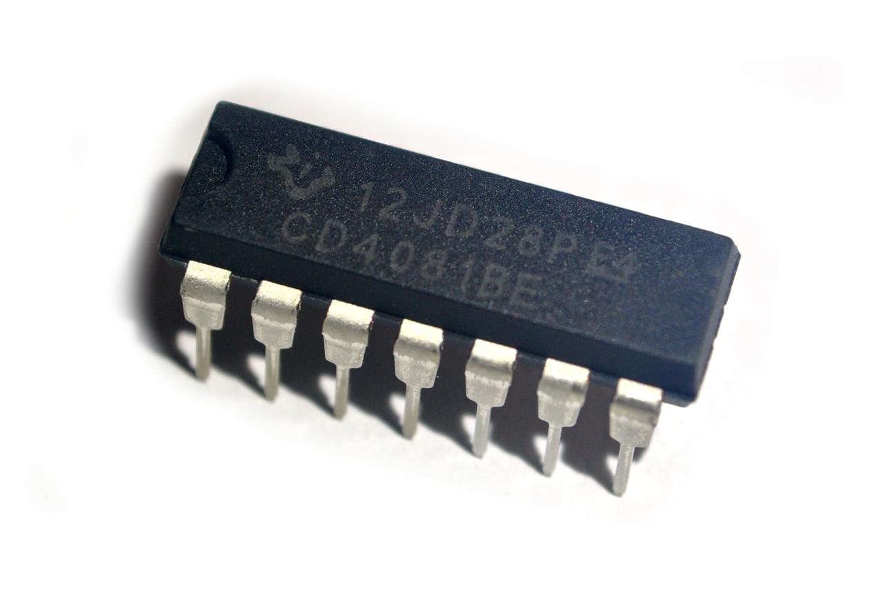 Circuitos integrados com portas AND - Circuito Integrado CD4081BE
