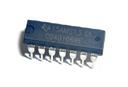 Circuito Integrado com seis portas NOT Schmitt Trigger CD40106BE