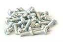 Parafuso fenda simples de cabeça redonda 1/8x3/8 galvanizado