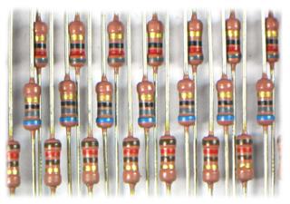 Resistor de filme metálico de 120 Ohms para meio watt