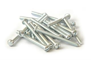 Parafuso fenda simples de cabeça redonda 1/8x1 1/2 galvanizado