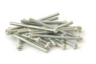 Parafuso fenda simples de cabeça redonda 1/8x2 galvanizado