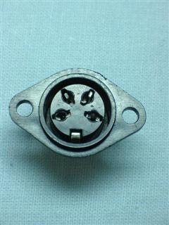 Conector XLR Fêmea 4 Vias